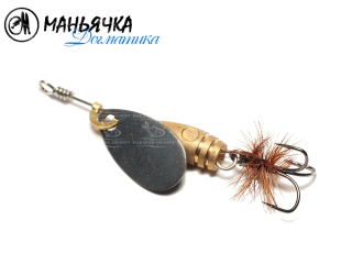 Блесна Маньячка Догматика №1 1,4г черная